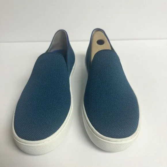 Rothy’s Womens The Sneaker Slip On Blue Slip On Shoes Size 7.5 M