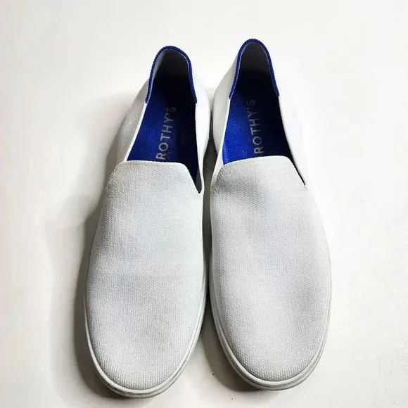 Rothy's Women's White Slip-On Knit Sneakers Shoes Size 11 The Original