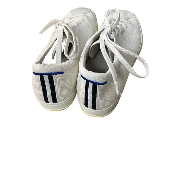 Rothy's The Lace Up Sneaker Women's size 10 white *read*