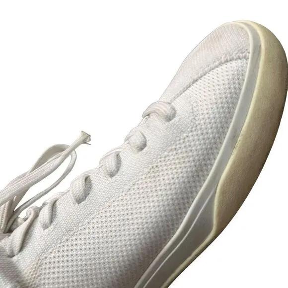 Rothy's The Lace Up Sneaker Women's size 10 white *read*
