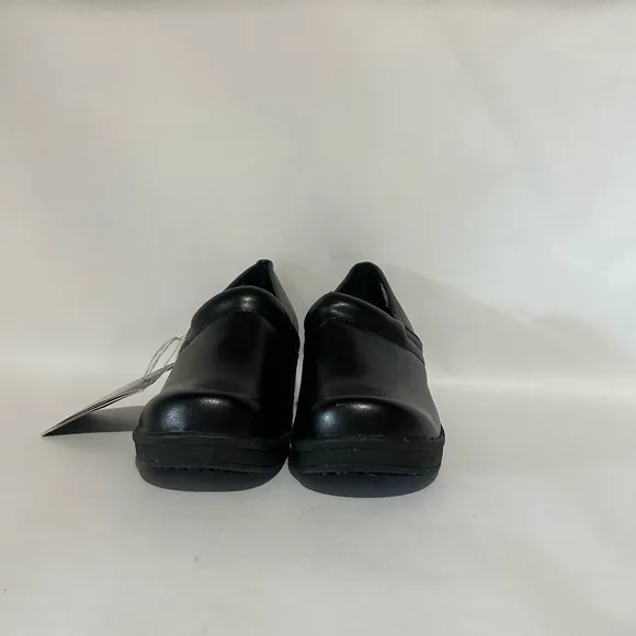 Safe T Step  Comfort Slip Resistant Black Slip-On Safety Shoes
