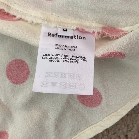 SALE! Reformation polka dot dress