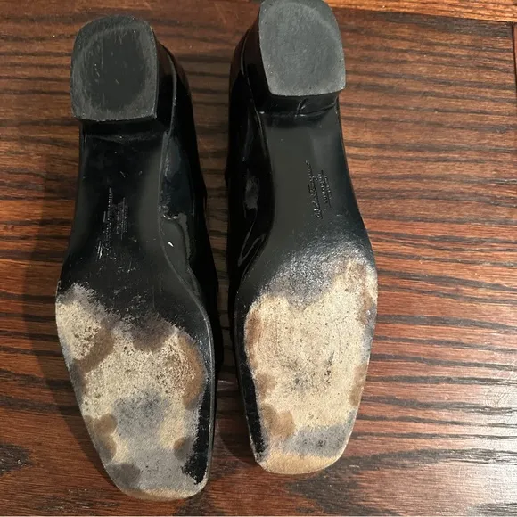 Salvatore Ferragamo Black Patent Shoes size 8