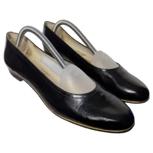 Salvatore Ferragamo Boutique Patent Leather Shoes 8 ½ Narrow