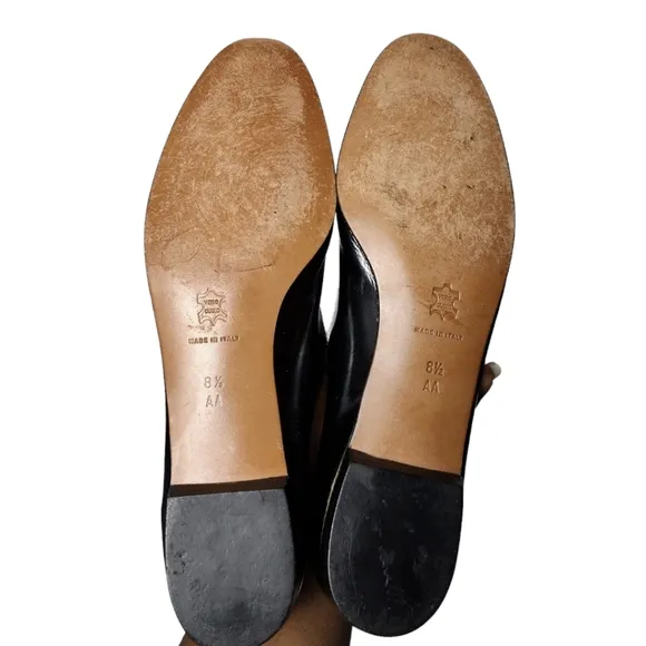 Salvatore Ferragamo Boutique Patent Leather Shoes 8 ½ Narrow