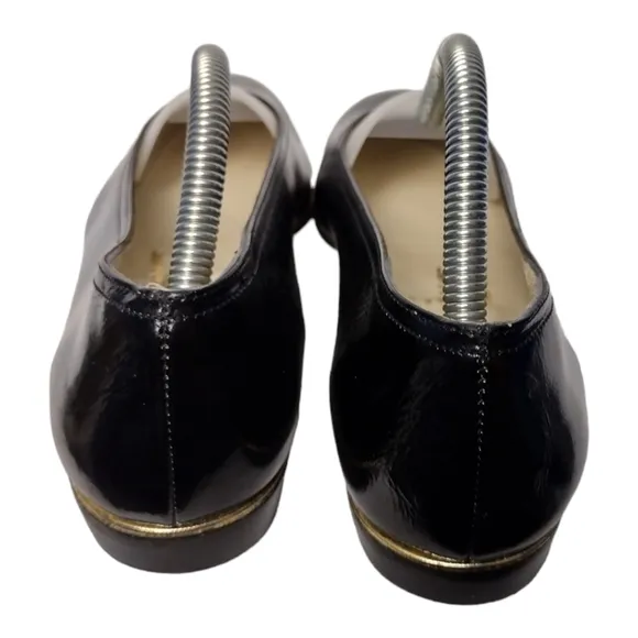Salvatore Ferragamo Boutique Patent Leather Shoes 8 ½ Narrow