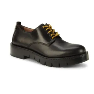 Salvatore Ferragamo Chunky Leather Derby Shoes Men's Size 8.5