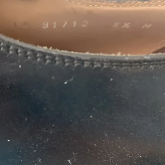 Salvatore Ferragamo Chunky Leather Derby Shoes Men's Size 8.5