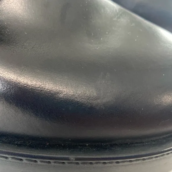 Salvatore Ferragamo Chunky Leather Derby Shoes Men's Size 8.5