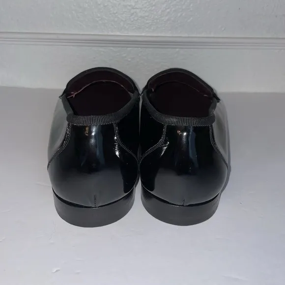Salvatore Ferragamo Dress Shoes TUXEDO Formal BLACK Made in Italy Size: 12 D