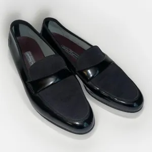 Salvatore Ferragamo Dress Shoes TUXEDO Formal BLACK Made in Italy Size: 12 D