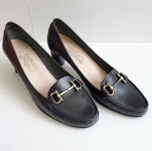 Salvatore Ferragamo Gancini Moccasin Pumps Shoes