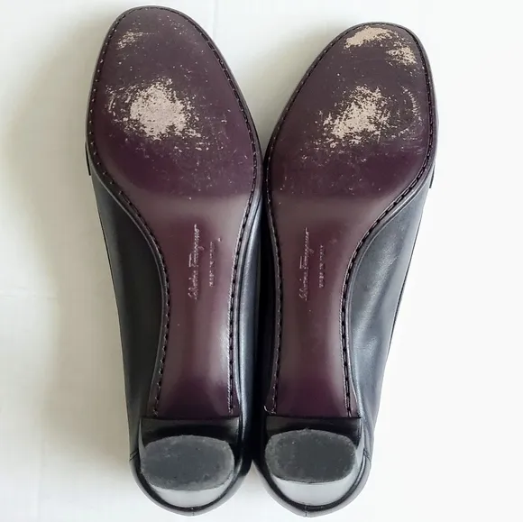 Salvatore Ferragamo Gancini Moccasin Pumps Shoes