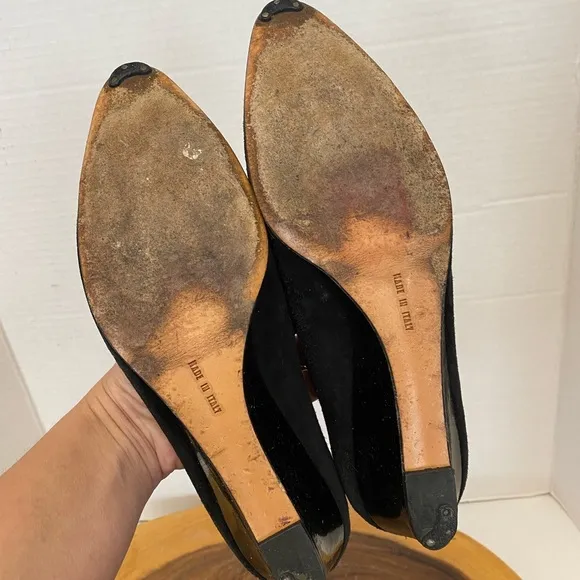Salvatore Ferragamo Mini Wedge Suede Shoes