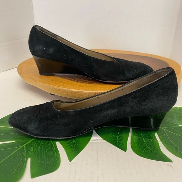 Salvatore Ferragamo Mini Wedge Suede Shoes