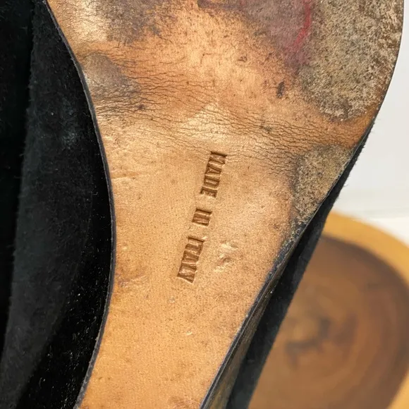 Salvatore Ferragamo Mini Wedge Suede Shoes