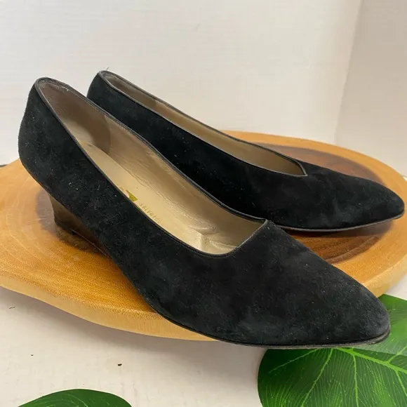 Salvatore Ferragamo Mini Wedge Suede Shoes