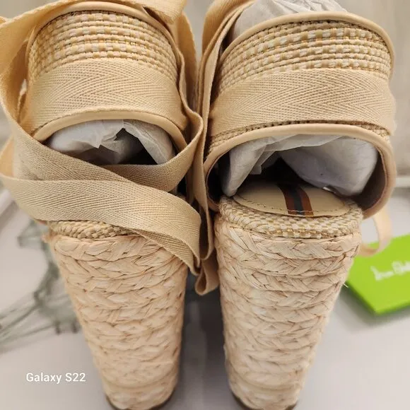 Sam Edelman &quot;Vaughn&quot; Cream/tan Platform Sandals. NIB. Size 9.5