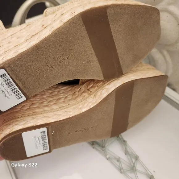 Sam Edelman &quot;Vaughn&quot; Cream/tan Platform Sandals. NIB. Size 9.5