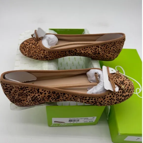 Sam Edelman Felicia Ballet Flats Cheetah Print / Women's Size 8 1/2 Wide