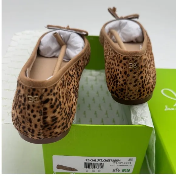 Sam Edelman Felicia Ballet Flats Cheetah Print / Women's Size 8 1/2 Wide