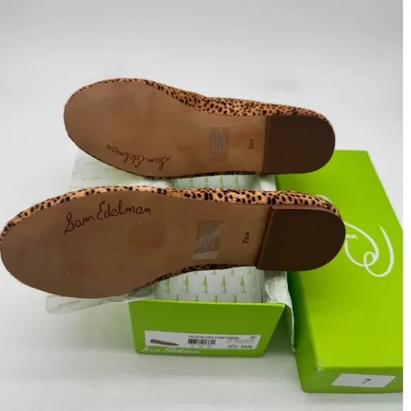 Sam Edelman Felicia Ballet Flats Cheetah Print / Women's Size 8 1/2 Wide