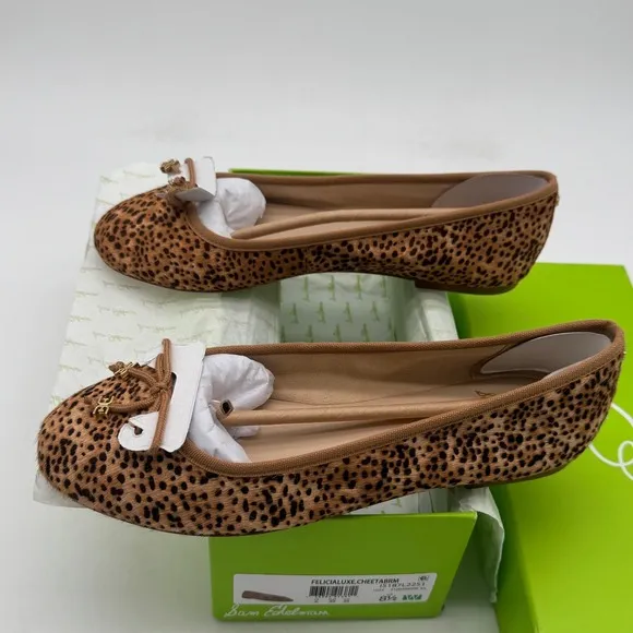 Sam Edelman Felicia Ballet Flats Cheetah Print / Women's Size 8 1/2 Wide
