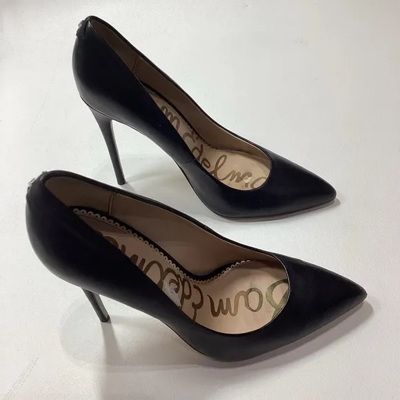 Sam Edelman Hazel Pointed Toe Stiletto Pump In Black