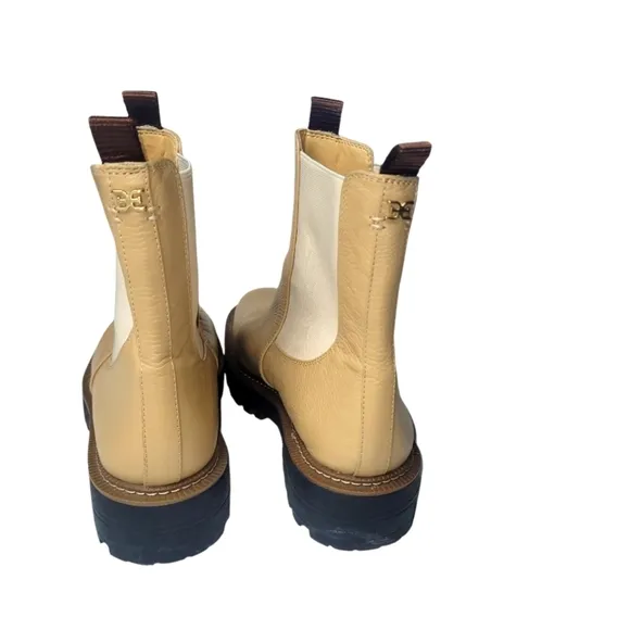 SAM EDELMAN LAGUNA CHELSEA BOOT WATERPROOF LUG SOLE WOMEN 9.5 M Leather