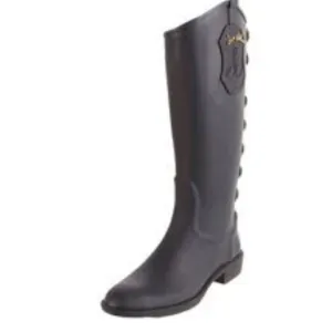 Sam Edelman olive slip on hunter style tall waterproof rain boots size 11