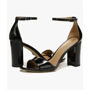 Sam Edelman Robyn Faux Patent Leather Chunky Block Heels Womens 9.5 WIDE