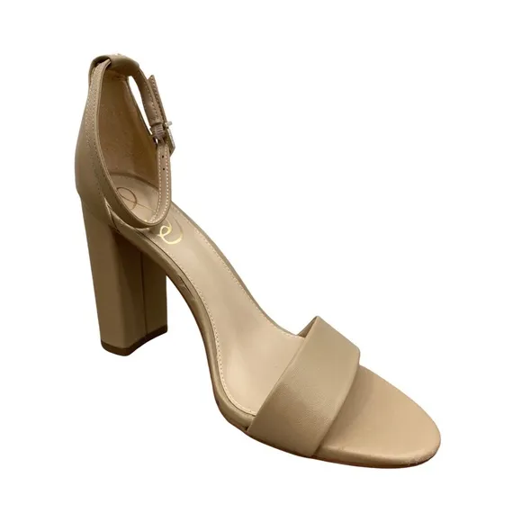 Sam Edelman Soft Tan Leather Yaro Block Heel Sandal Size 8 Medium NWT