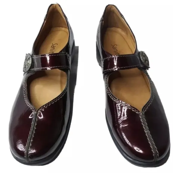 Sanita Women's Trude Mary Janes Brown Metallic Size 9.5 EU 40 Retail $139