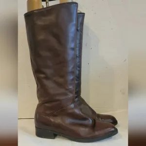 SANTANA CANADA BROWN LEATHER MID CALF‎ BOOTS (sz 7)