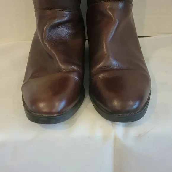SANTANA CANADA BROWN LEATHER MID CALF‎ BOOTS (sz 7)