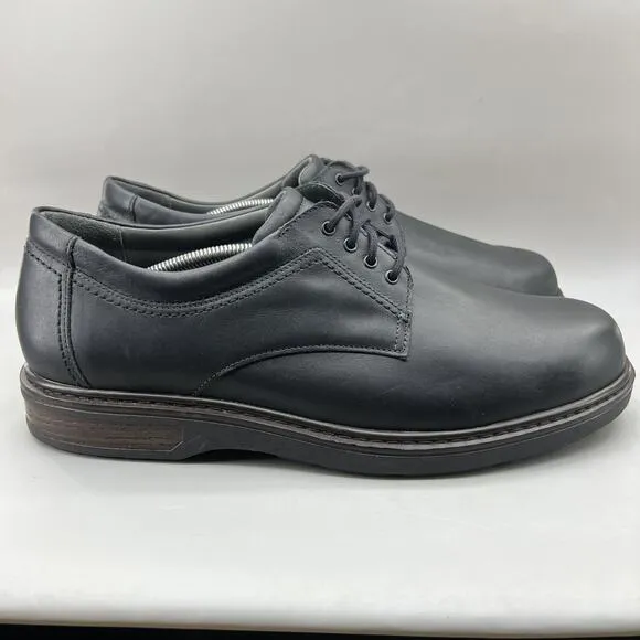 SAS Ambassador Oxford Shoes Men Size 12.5 W Black Leather Comfort Orthopedic Low