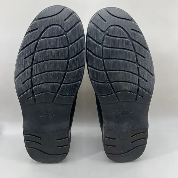 SAS Ambassador Oxford Shoes Men Size 12.5 W Black Leather Comfort Orthopedic Low
