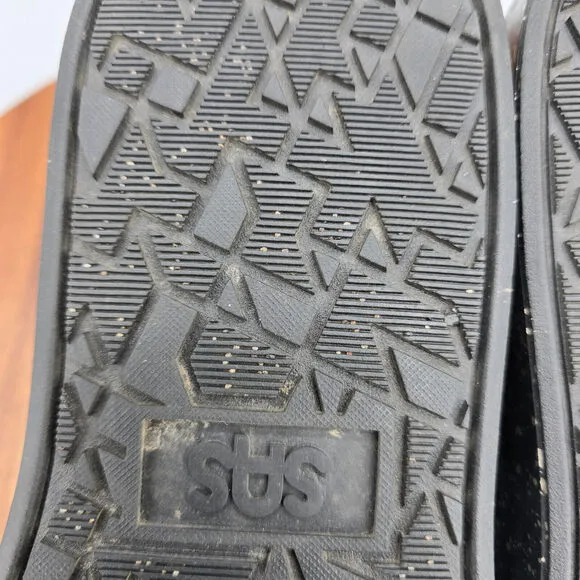 SAS Free Rein Shoes Women's 10 N Black Leather Slip Resistant Platform Sneakers