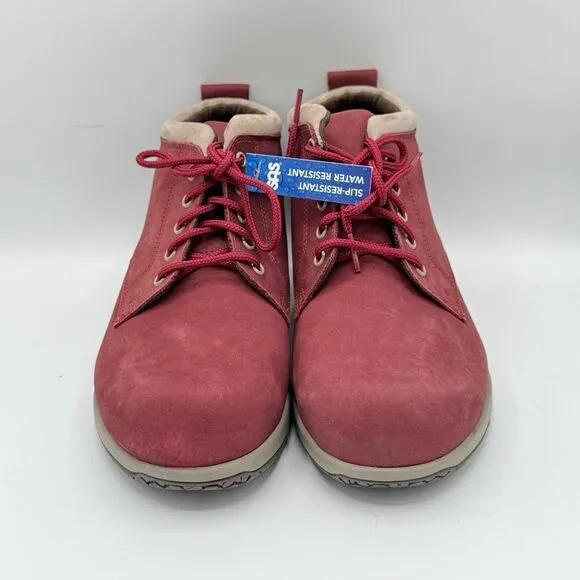 SAS Gretchen Chukka Boots Red Taupe Women's Size 9 Shoes M Slip-Resistant