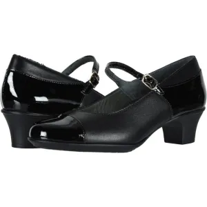 SAS Isabel Pump Heels Women's 11 WIDE Black Patent Leather Mary Jane