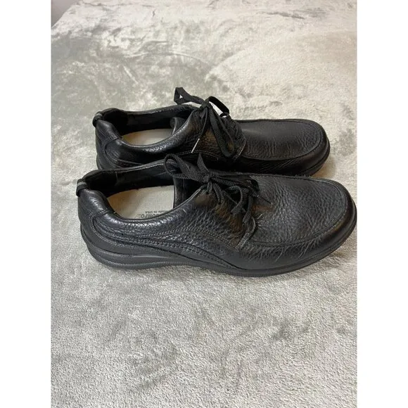 SAS Mens Shoes Walking Comfort Diabetic Orthopedic Black Leather 11.5 M Sneaker