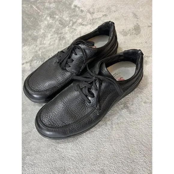 SAS Mens Shoes Walking Comfort Diabetic Orthopedic Black Leather 11.5 M Sneaker
