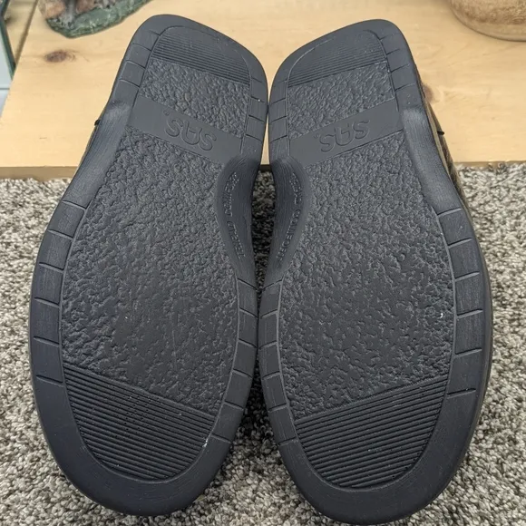 SAS men's Size 12W Black Leather Casual Walking Orthopedic Comfort Shoes