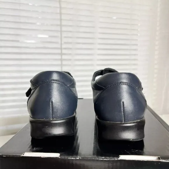 SAS Roamer Womens Size 7.5‎ Wode Mary Jane Blue Leather Orthopedic Comfort Shoes