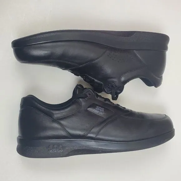 SAS Time Out Tripad Orthopedic Comfort Black Leather Walking Shoes Men Size 14 S