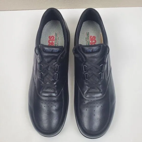 SAS Time Out Tripad Orthopedic Comfort Black Leather Walking Shoes Men Size 14 S