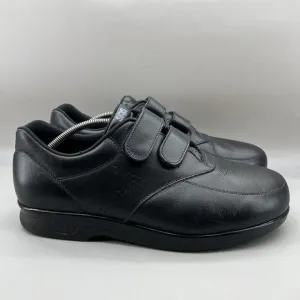 SAS VTO Orthopedic Sneakers Men Size 12.5 WW Black Leather Strap Walking Comfort