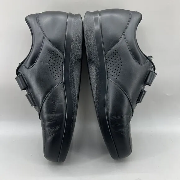 SAS VTO Orthopedic Sneakers Men Size 12.5 WW Black Leather Strap Walking Comfort
