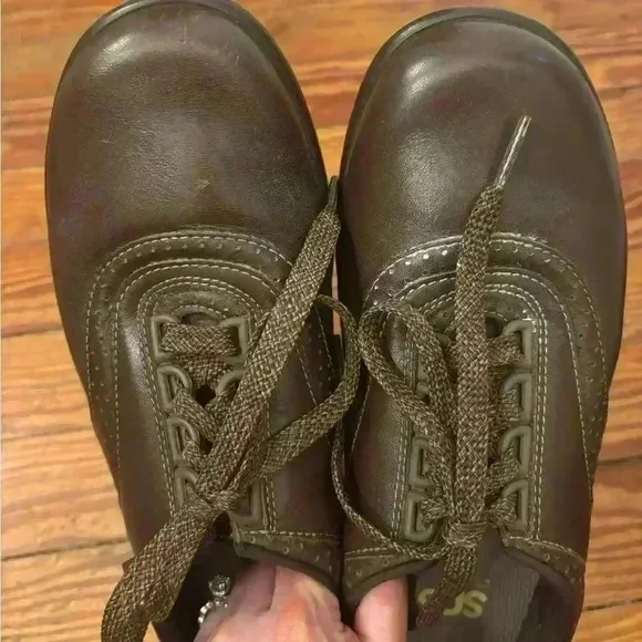 Sas Walk Easy Walking Shoe Women’s Brown  Leather Shoes Sz  7 M Orthopedic