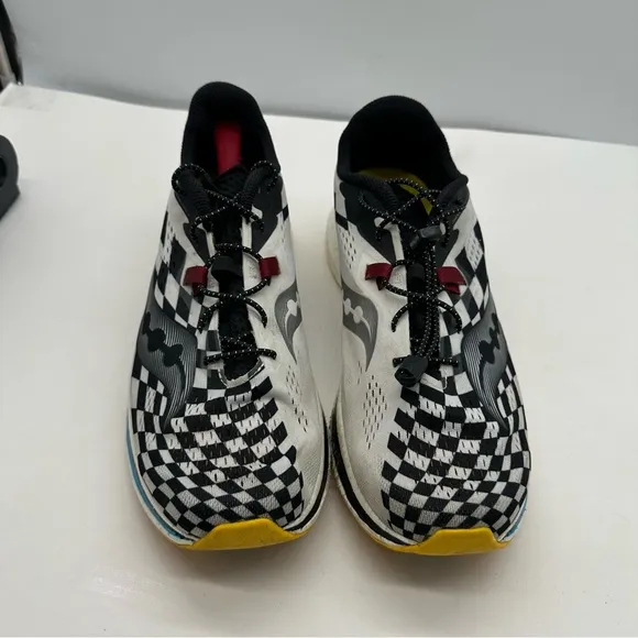 Saucony Endorphin Pro 2 Mens 13 Checkered Running Shoes Sneakers Gym S20687-40